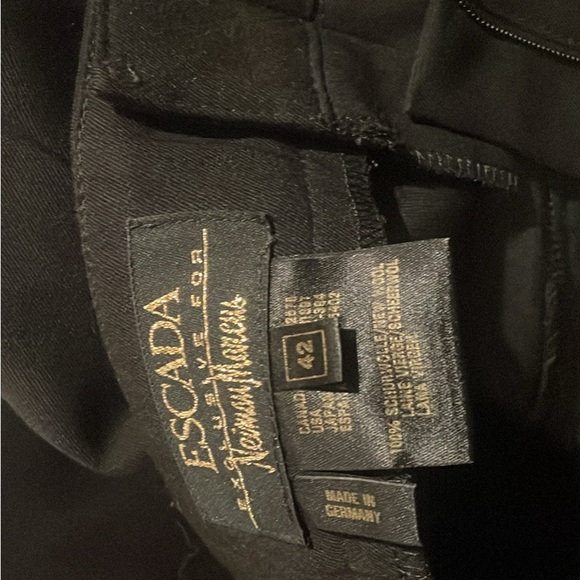 Escada and Valentino slacks; I have 2 pair 1 one of each in black - Picture 7 of 10